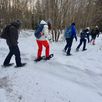 Sneeuwschoenentocht door de natuur 